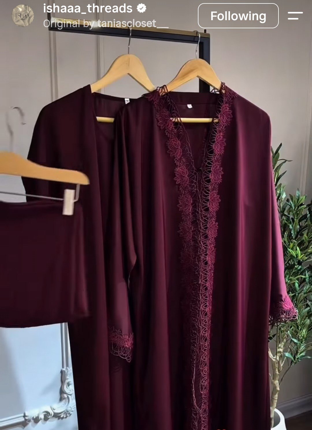 Trendy lace Abaya ADC2-001 - Image 3